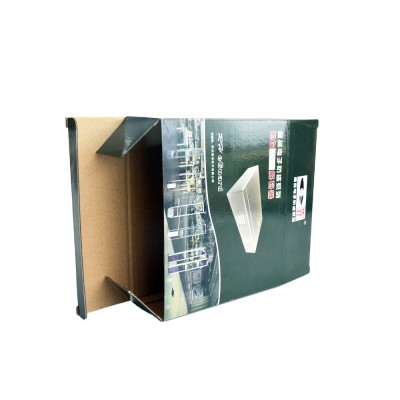 Corrugated full color printing packaging shopping shaped paper box