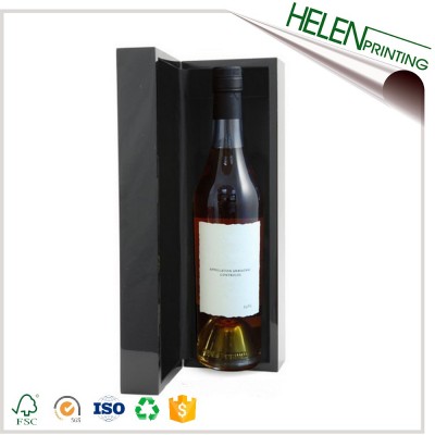 Luxury premium cardboard paper gift single wine glass bo