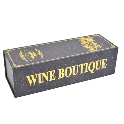 Custom foiled 375ml single bottle wine box company