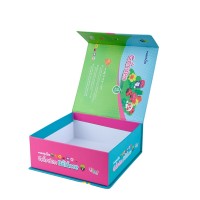 Custom high quality full color magnetic cardboard box custom for children education material